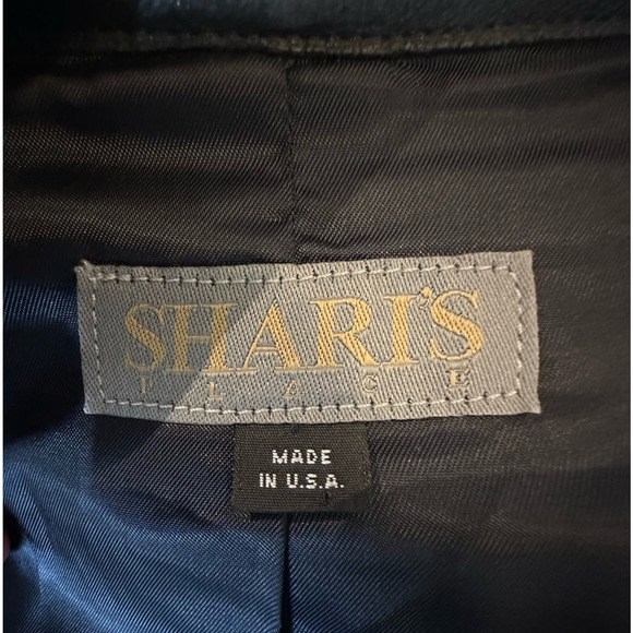 Shari's Place Black Soft Buttery Leather Button Down Shirt Jacket sz S - Picture 4 of 5